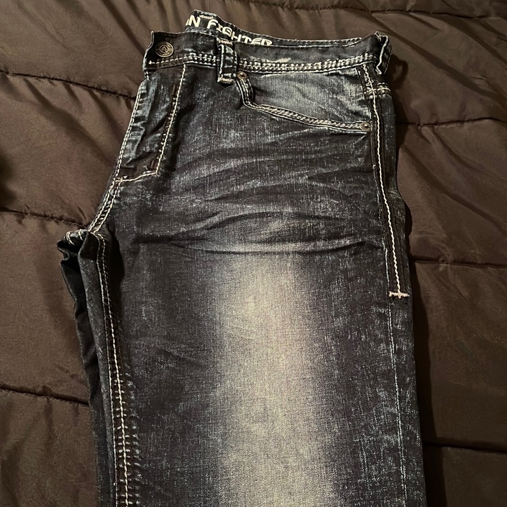Mens jeans size 38 regular, slim straight American Fihgter